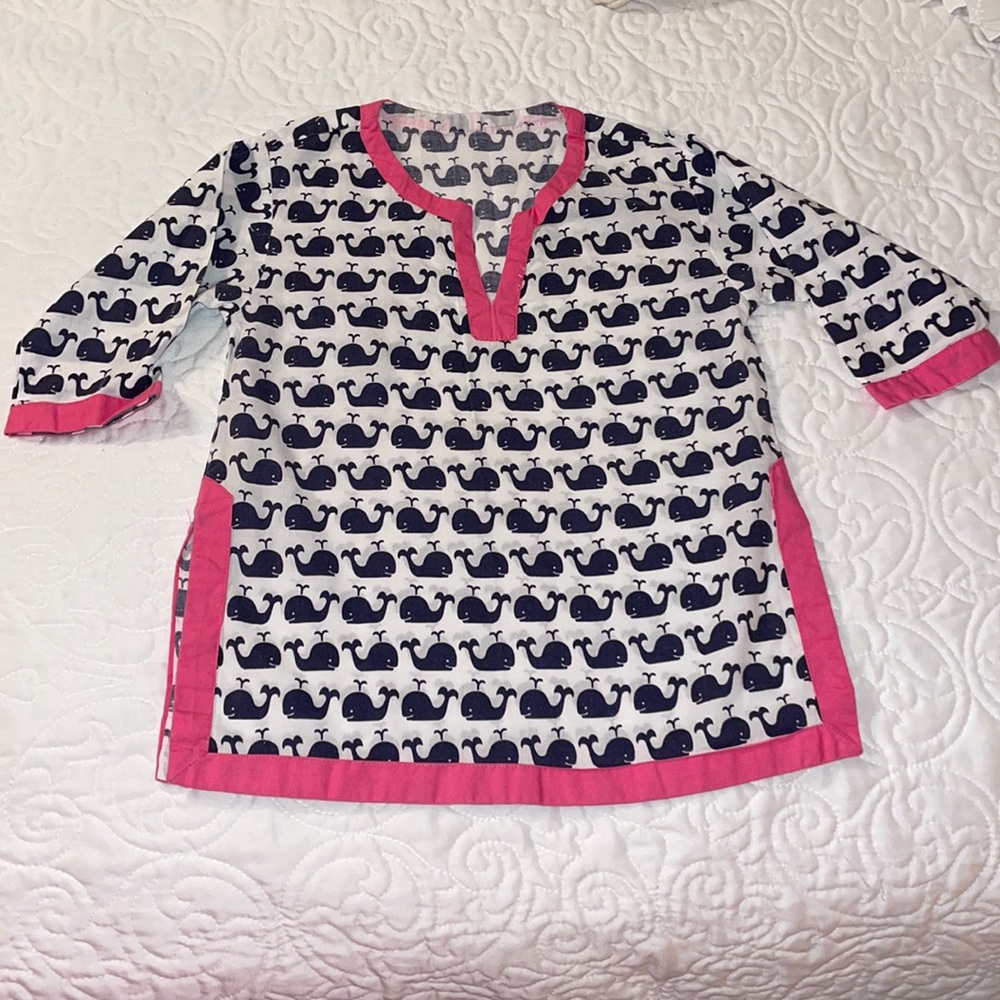 Pottery Barn kids:  baby swimsuit coverup size 6-12 mos